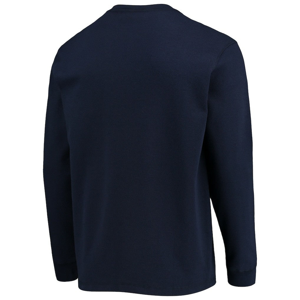 Chicago Bears Dunbrooke Logo Maverick Thermal Henley Long Sleeve T-Shirt Navy