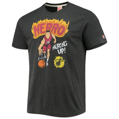 Tyler Herro Miami Heat Homage Comic Book Player Tri-Blend T-Shirt Charcoal
