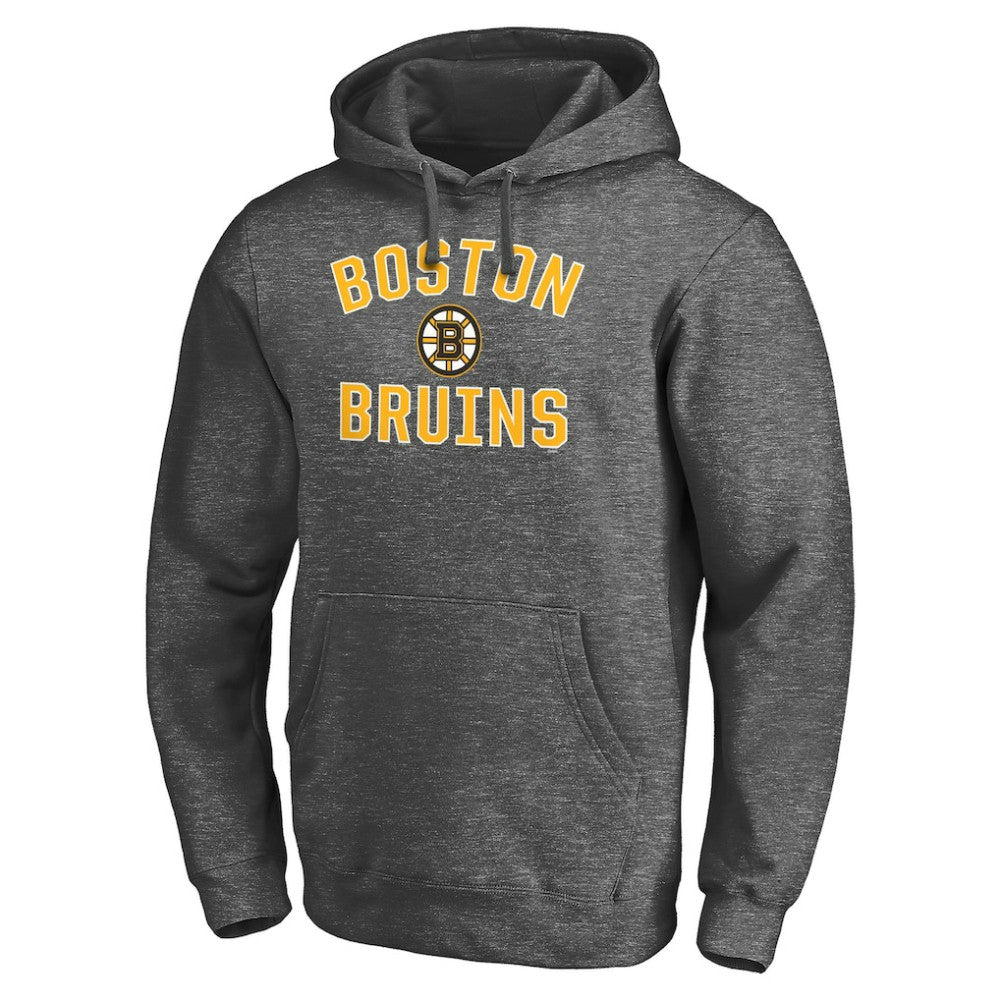 Boston Bruins Victory Arch Team Fitted Pullover Hoodie - Charcoal - NHL 4282320