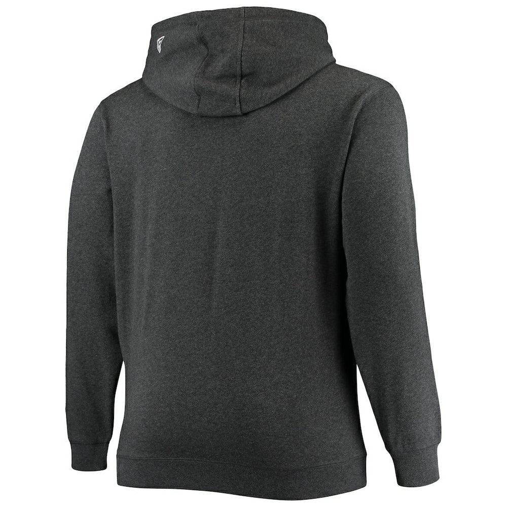 Cleveland Browns New Era Big & Tall Primary Logo Pullover Hoodie Charcoal