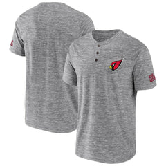 Fanatics Arizona Cardinals NFL x Darius Rucker Collection Slub Henley T-Shirt Heathered Gray