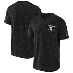Fanatics Las Vegas Raiders NFL x Darius Rucker Collection Slub Henley T-Shirt Black