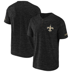 Fanatics New Orleans Saints NFL x Darius Rucker Collection Slub Henley T-Shirt Black
