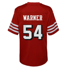 Nike Fred Warner San Francisco 49ers Youth Game Jersey Scarlet