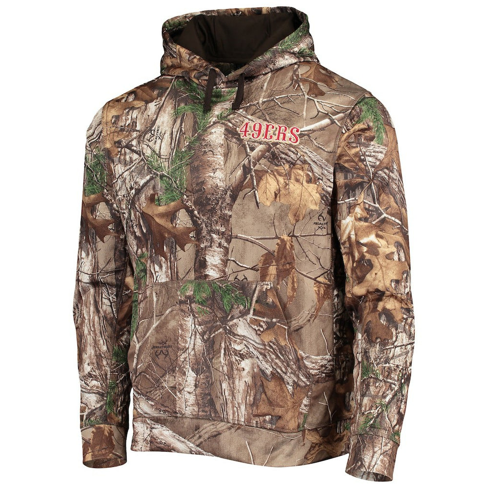 San Francisco 49ers Dunbrooke Champion Tech Pullover Hoodie Realtree Camo
