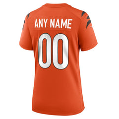Nike Cincinnati Bengals Women's Alternate Game Custom Jersey Orange