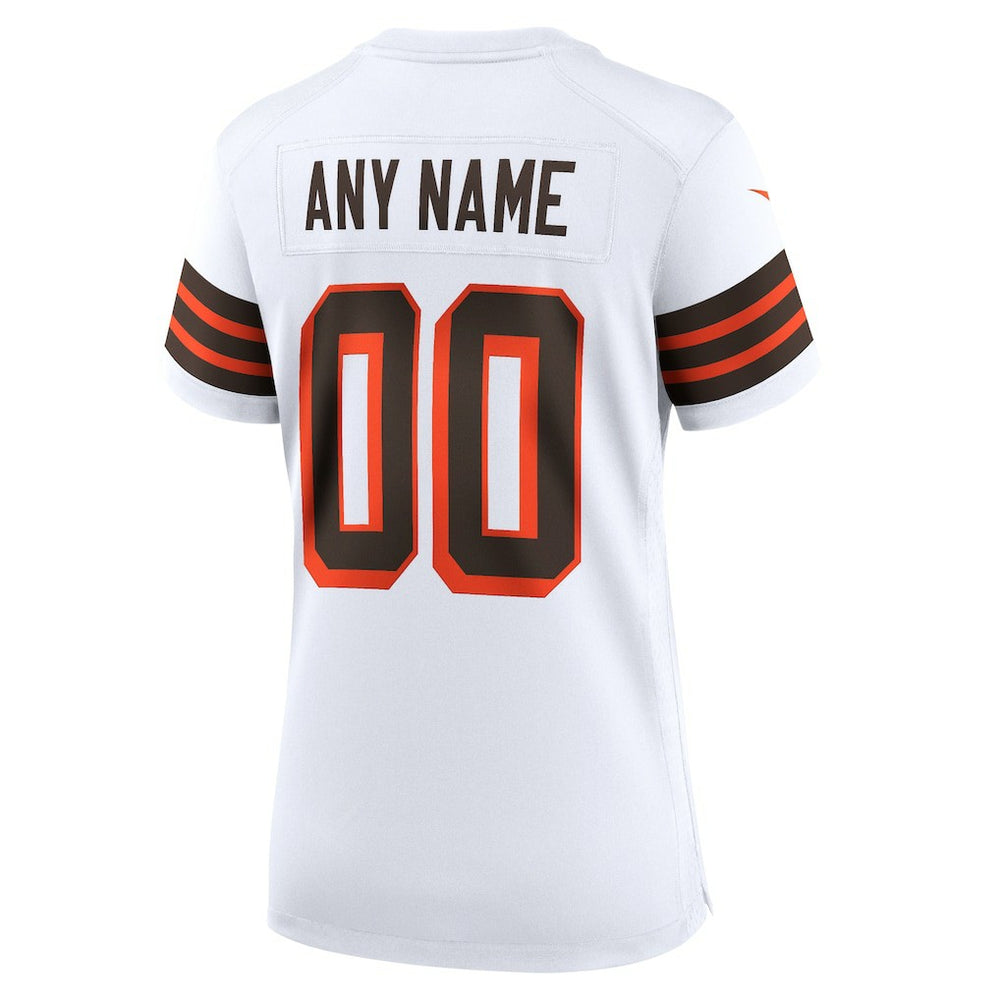 Nike Cleveland Browns Women's 1946 Collection Alternate Custom Jersey White