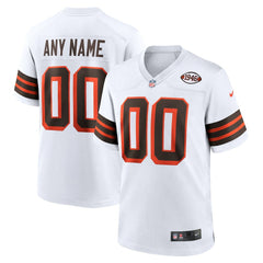 Nike Cleveland Browns 1946 Collection Alternate Custom Jersey White