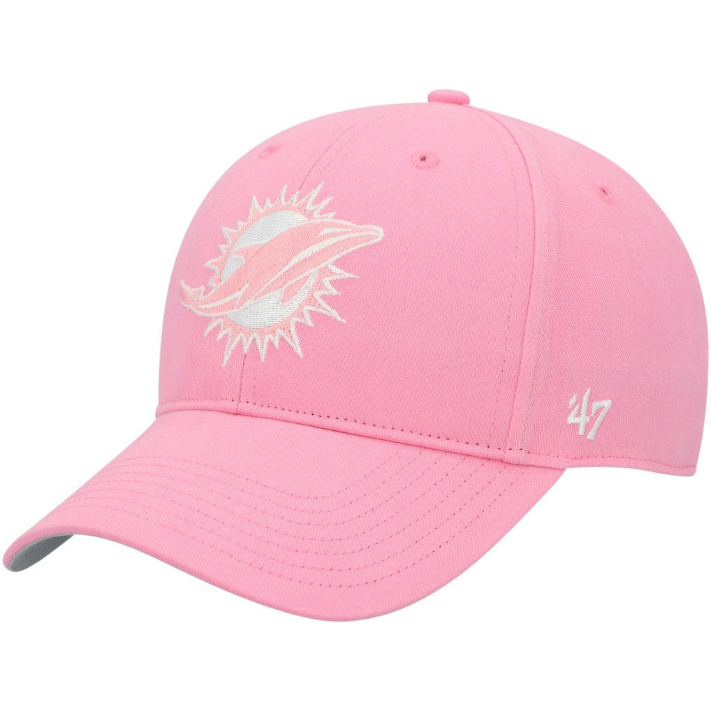 47 brand Miami Dolphins '47 Girls Youth Rose MVP Adjustable Hat Pink