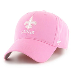 47 brand New Orleans Saints '47 Girls Youth Rose MVP Adjustable Hat Pink