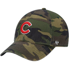 Chicago Cubs '47 Logo Clean Up Adjustable Hat - Camo - 47 brand Online