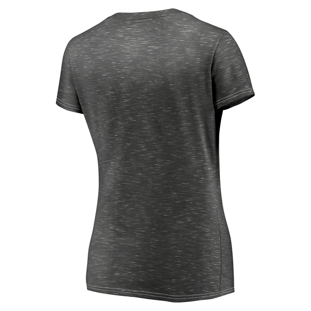 Fanatics Tampa Bay Buccaneers Women's League Leader Space Dye V-Neck T-Shirt Charcoal