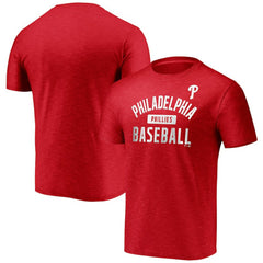 Philadelphia Phillies Fanatics Primary Pill Space Dye T-Shirt - Red - Fanatics Lifestyle