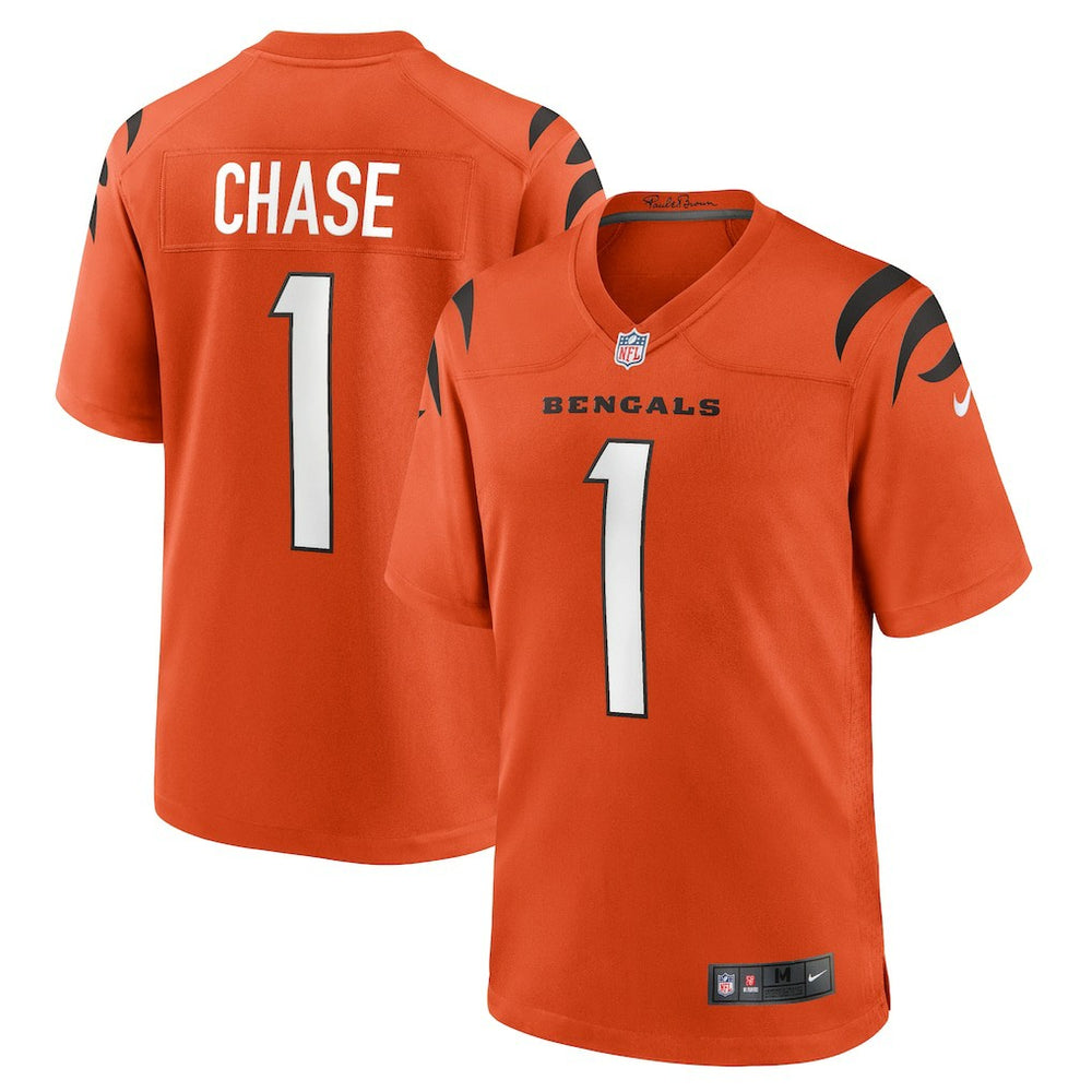 Nike Ja'Marr Chase Cincinnati Bengals Alternate Game Jersey Orange