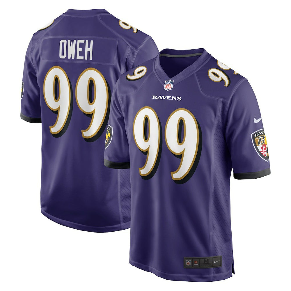 Nike Odafe Oweh Baltimore Ravens Game Jersey Purple