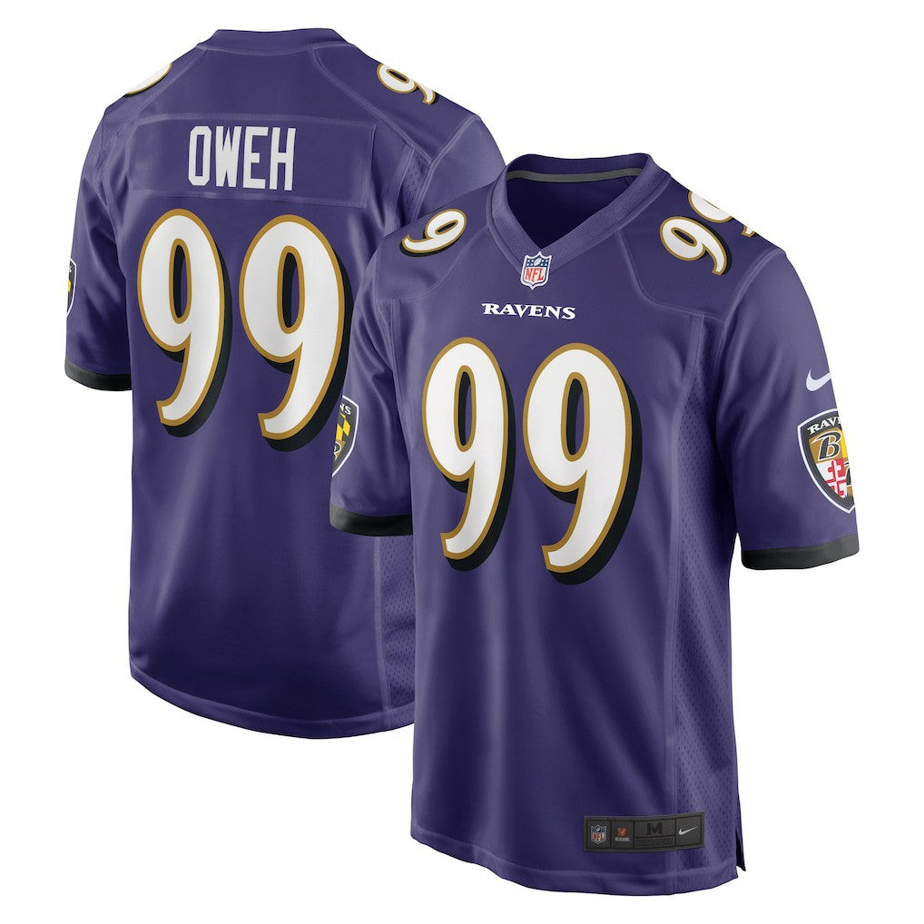 Nike Odafe Oweh Baltimore Ravens Game Jersey Purple