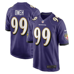 Nike Odafe Oweh Baltimore Ravens Game Jersey Purple