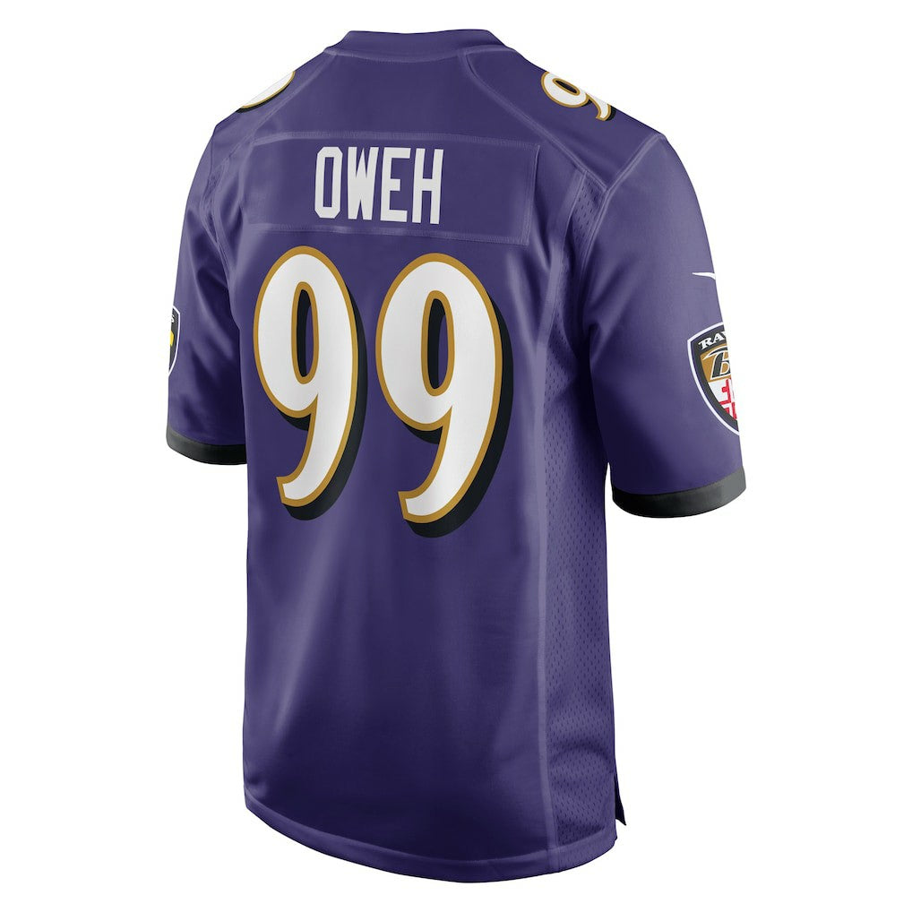 Nike Odafe Oweh Baltimore Ravens Game Jersey Purple