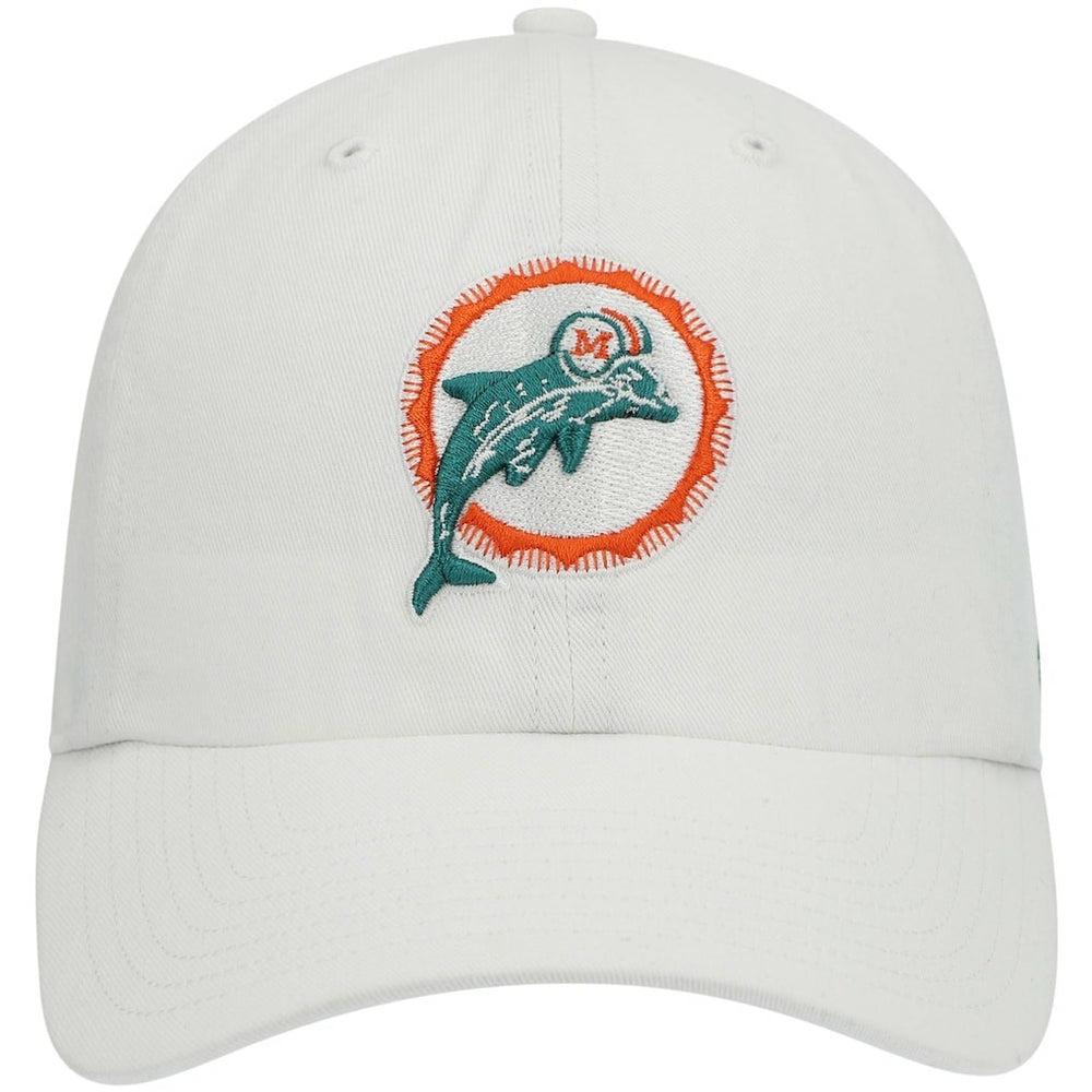 47 brand Miami Dolphins '47 Clean Up Adjustable Hat White