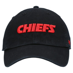 47 brand Kansas City Chiefs '47 Clean Up Script Adjustable Hat Black
