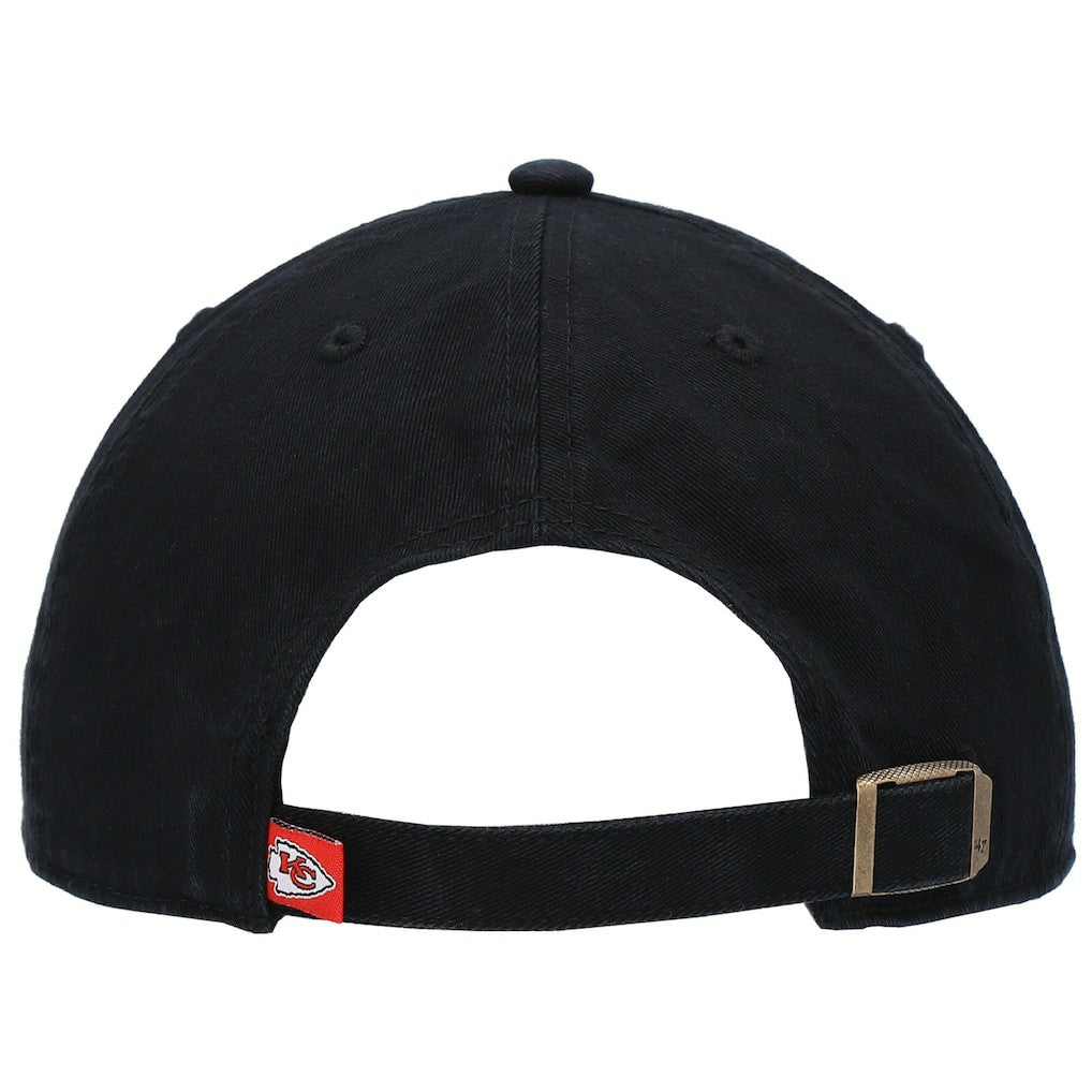 47 brand Kansas City Chiefs '47 Clean Up Script Adjustable Hat Black