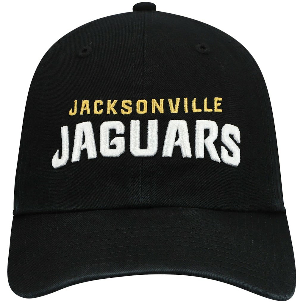 47 brand Jacksonville Jaguars '47 Clean Up Script Adjustable Hat Black