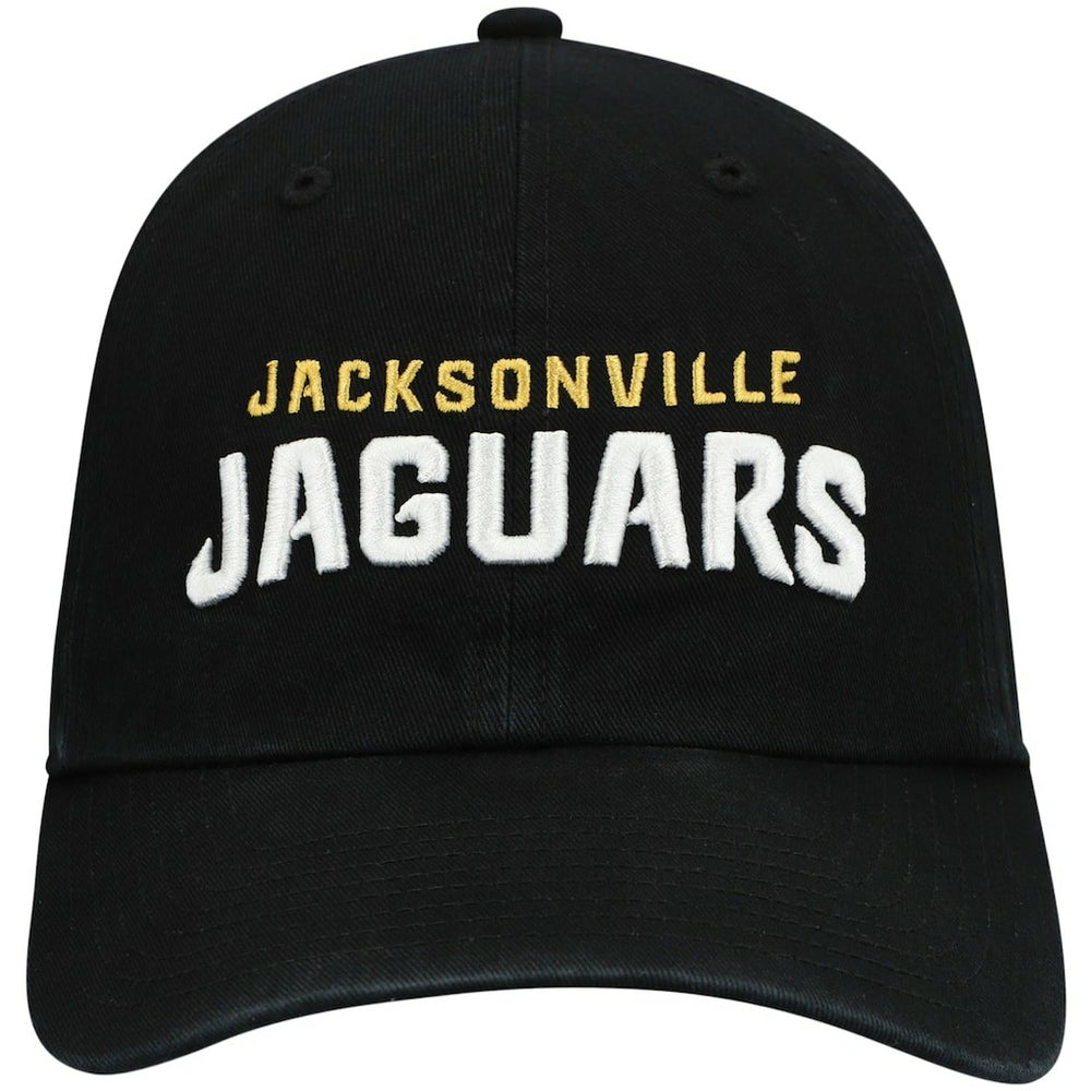 47 brand Jacksonville Jaguars '47 Clean Up Script Adjustable Hat Black