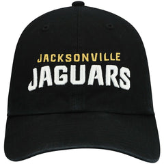 47 brand Jacksonville Jaguars '47 Clean Up Script Adjustable Hat Black