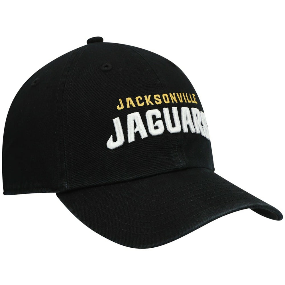 47 brand Jacksonville Jaguars '47 Clean Up Script Adjustable Hat Black