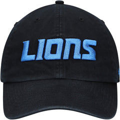 47 brand Detroit Lions '47 Clean Up Script Adjustable Hat Black