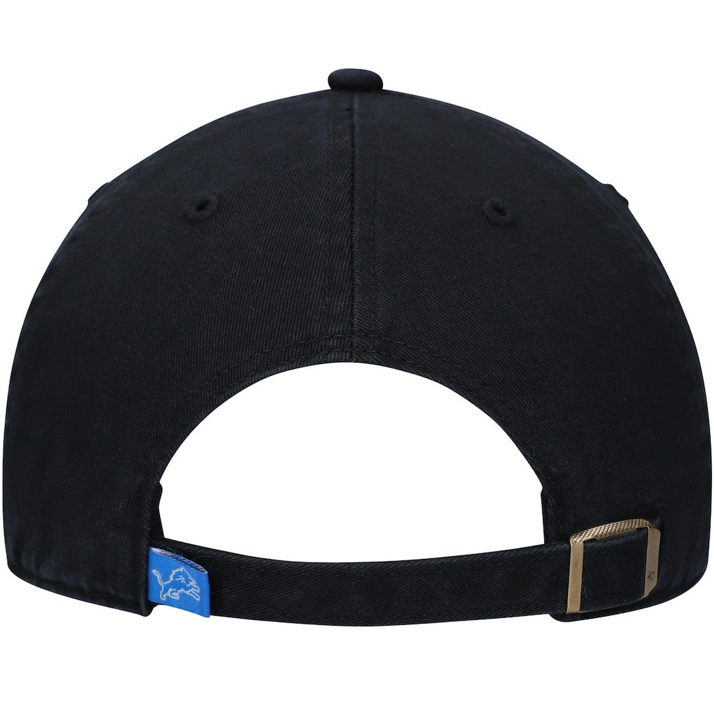 47 brand Detroit Lions '47 Clean Up Script Adjustable Hat Black