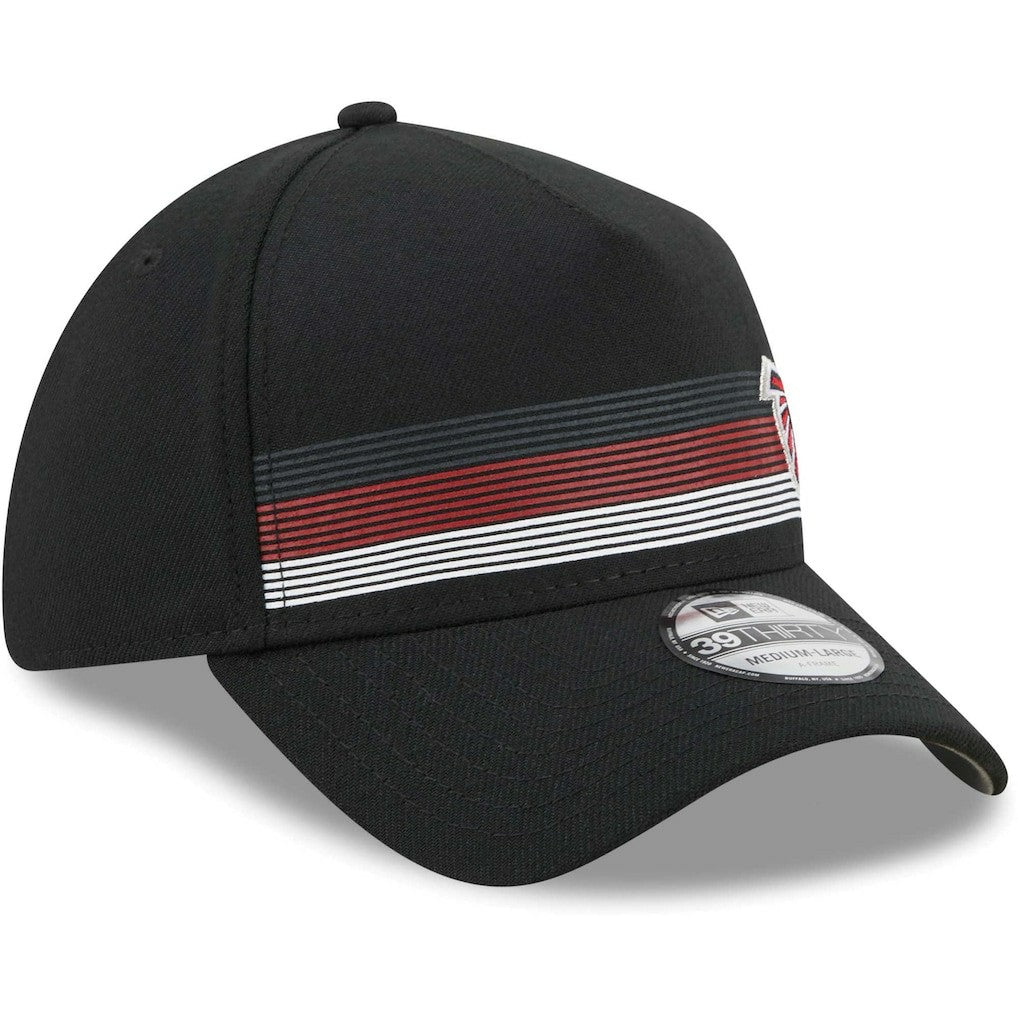 Atlanta Falcons New Era Flawless Stripe 39THIRTY Flex Hat Black