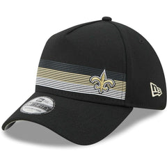 New Orleans Saints New Era Flawless Stripe 39THIRTY Flex Hat Black