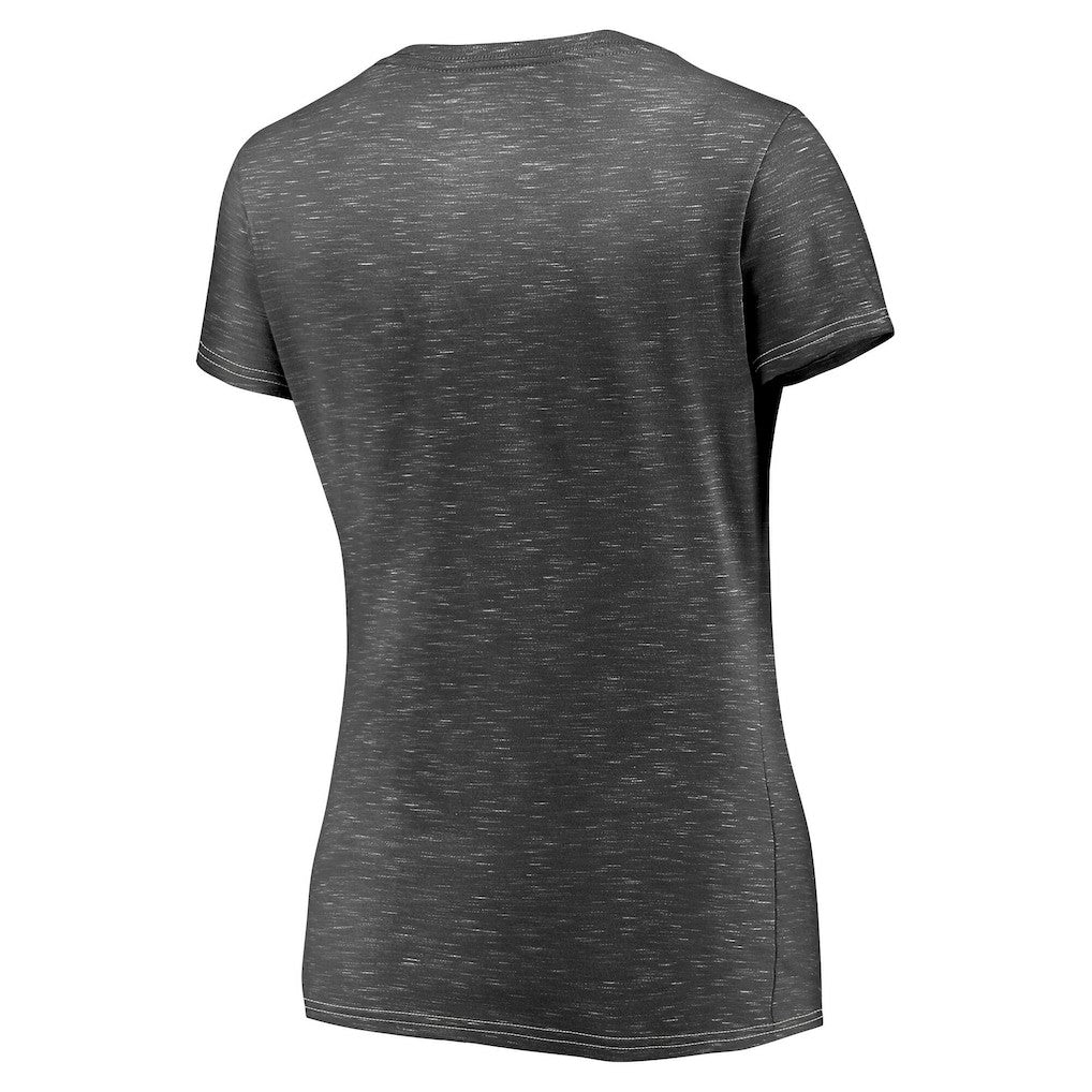 Fanatics San Francisco 49ers Women's Hometown Space-Dye V-Neck T-Shirt Heathered Charcoal