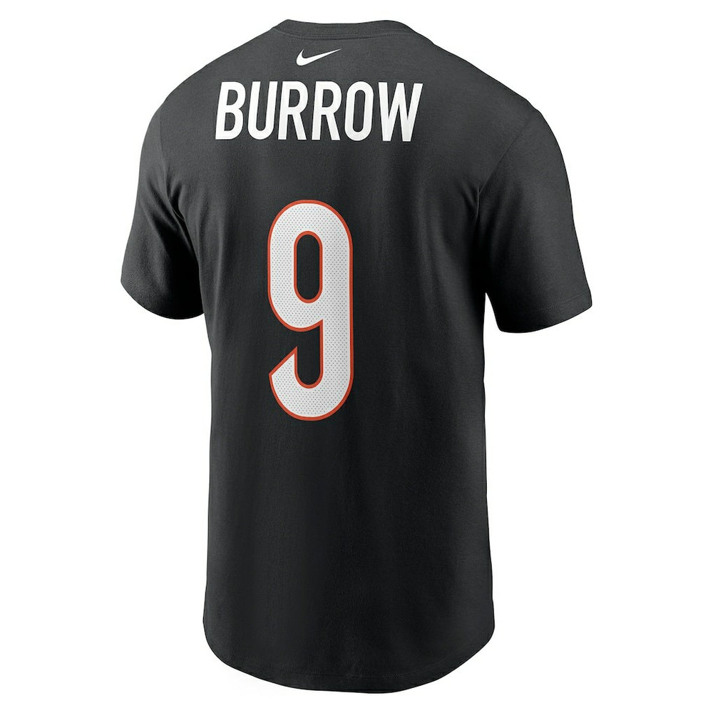 Nike Joe Burrow Cincinnati Bengals Player Name & Number T-Shirt Black