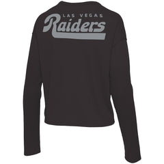 Las Vegas Raiders Junk Food Women's Pocket Thermal Long Sleeve T-Shirt Black