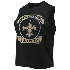 New Orleans Saints Junk Food Women's Rib Ranger Muscle Tank Top Black