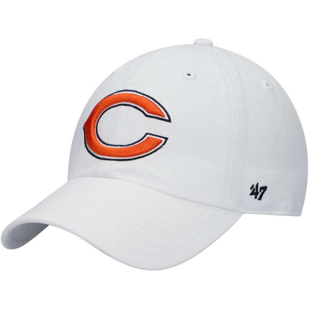 47 brand Chicago Bears '47 Logo Clean Up Adjustable Hat White