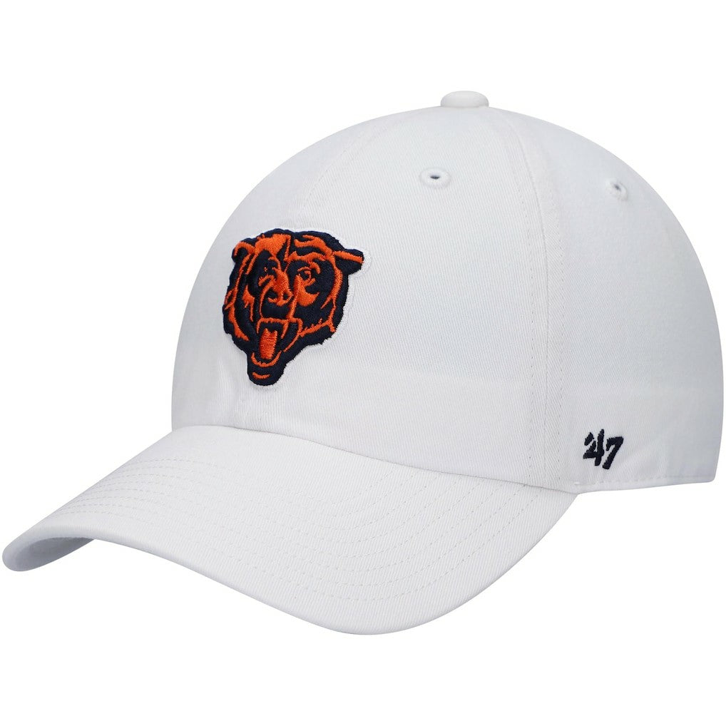 47 brand Chicago Bears '47 Team Clean Up Adjustable Hat White