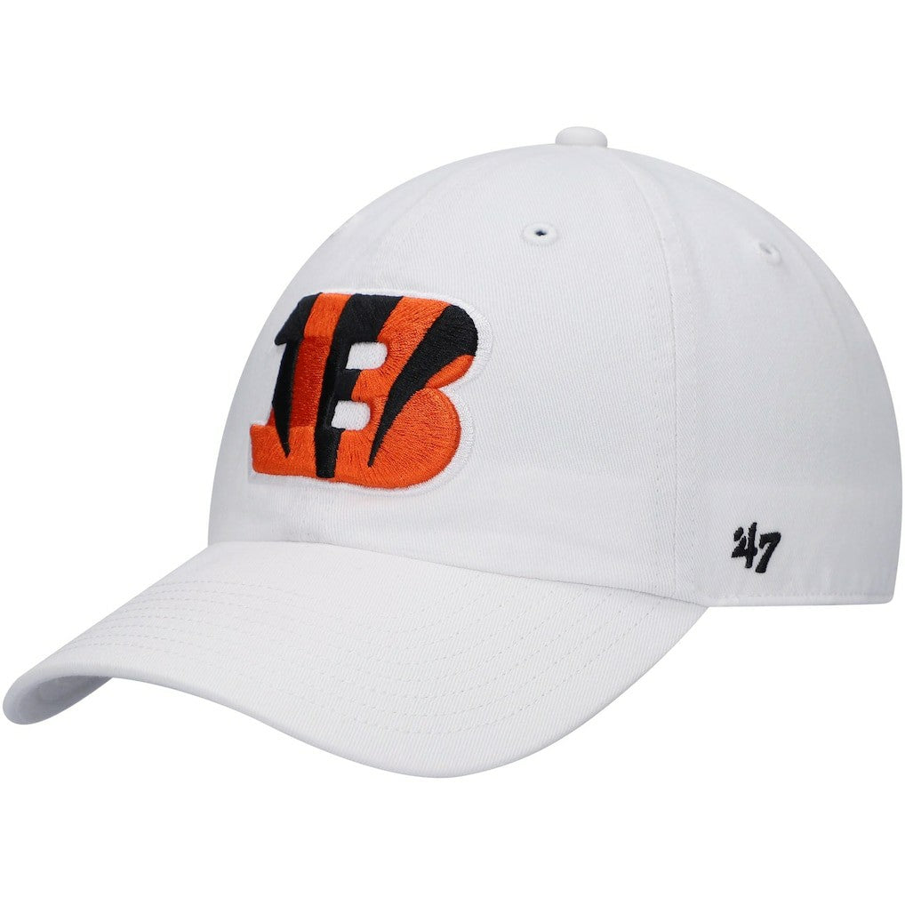 47 brand Cincinnati Bengals '47 Clean Up Adjustable Hat White
