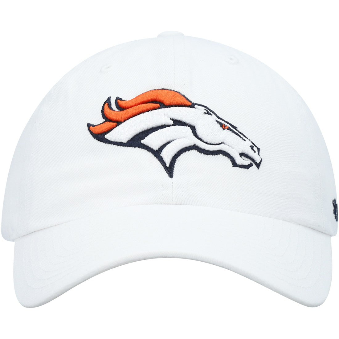 47 brand Denver Broncos '47 Clean Up Adjustable Hat White