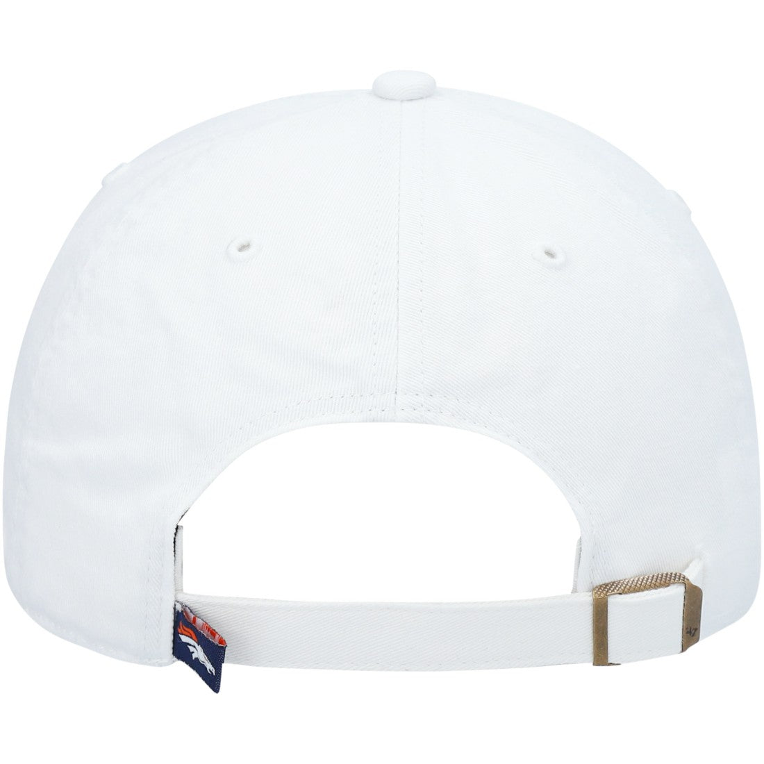47 brand Denver Broncos '47 Clean Up Adjustable Hat White