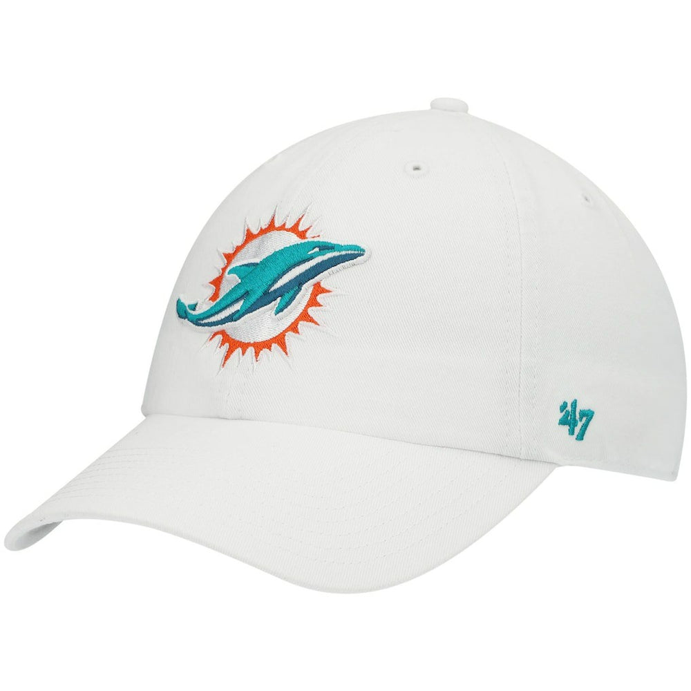 47 brand Miami Dolphins '47 Clean Up Adjustable Hat White