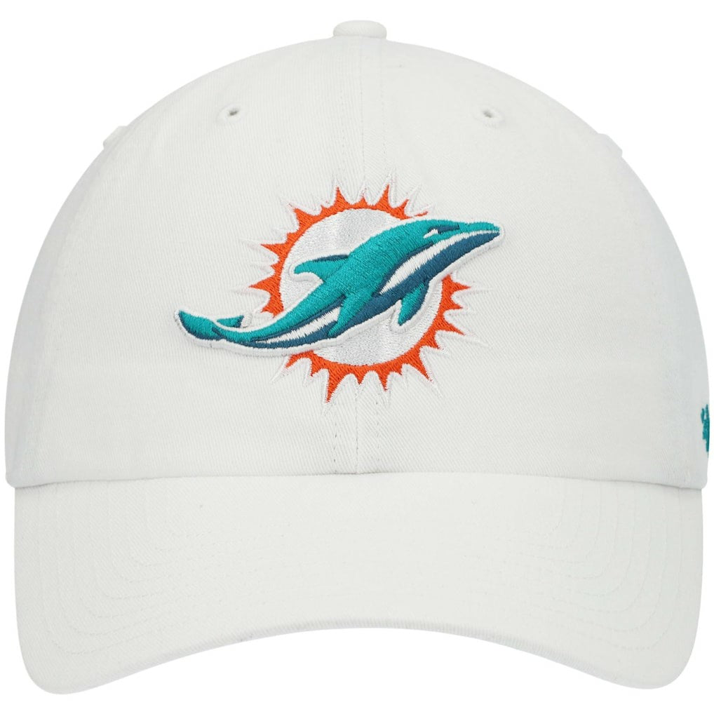 47 brand Miami Dolphins '47 Clean Up Adjustable Hat White