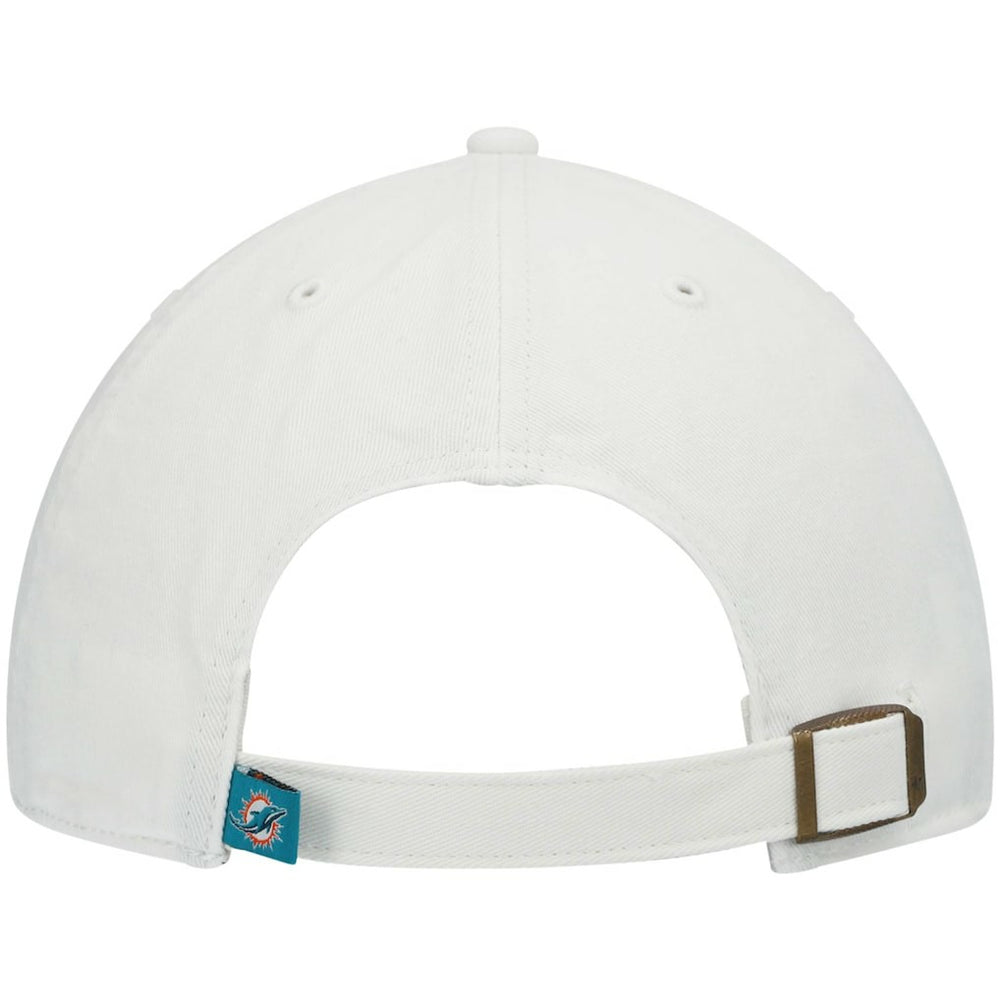47 brand Miami Dolphins '47 Clean Up Adjustable Hat White