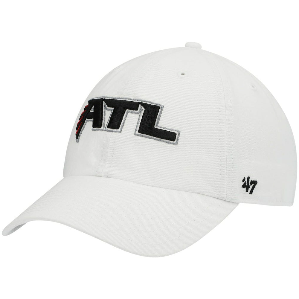 47 brand Atlanta Falcons '47 Clean Up Adjustable Hat White