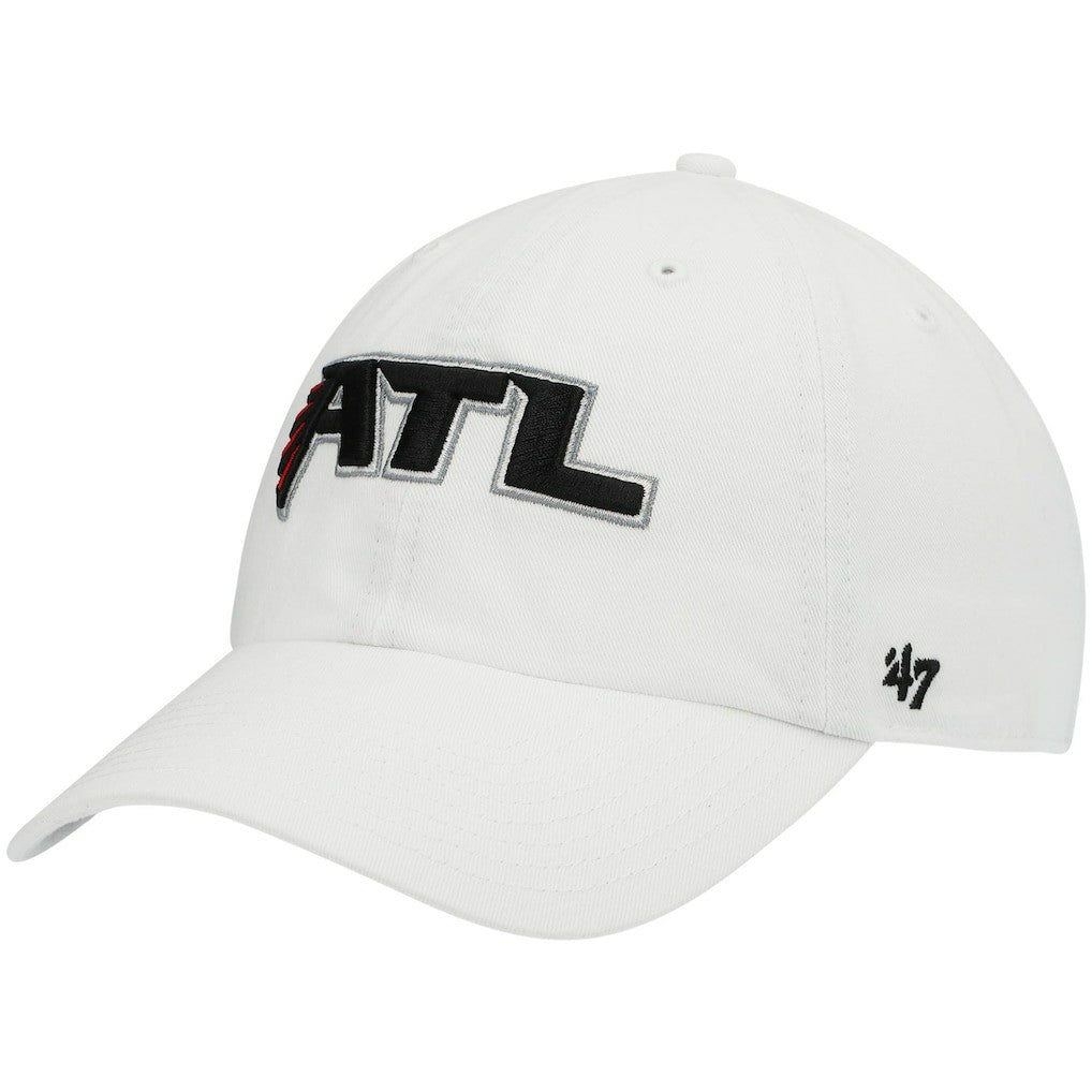 47 brand Atlanta Falcons '47 Clean Up Adjustable Hat White