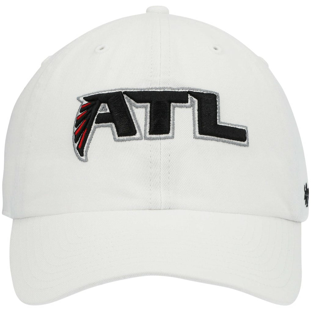 47 brand Atlanta Falcons '47 Clean Up Adjustable Hat White