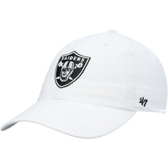 47 brand Las Vegas Raiders '47 Clean Up Adjustable Hat White