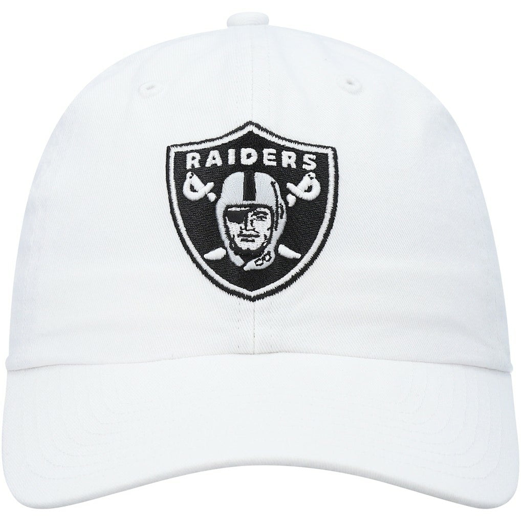 47 brand Las Vegas Raiders '47 Clean Up Adjustable Hat White
